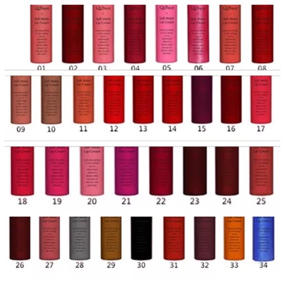 QiBest Makeup 2 For Liquid Matte Lipstick Various Colors Poshmark